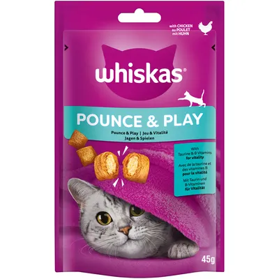 Whiskas Snacks Pounce & Play  45 g kyckling