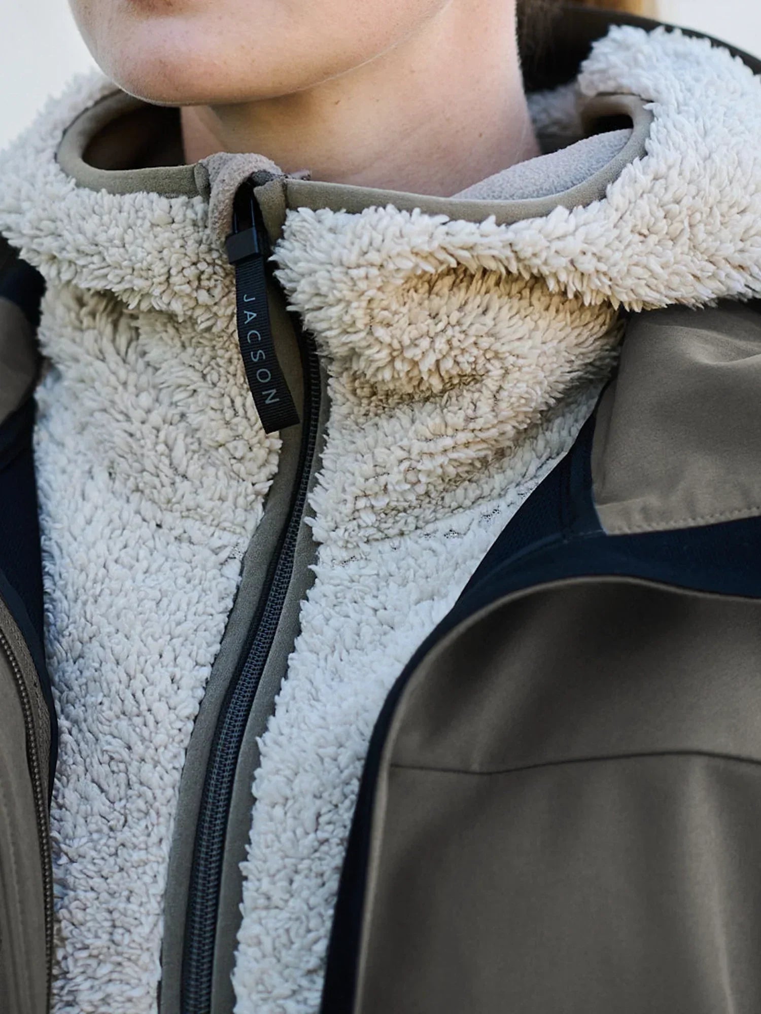 Jacson Nora Teddyjacka Beige