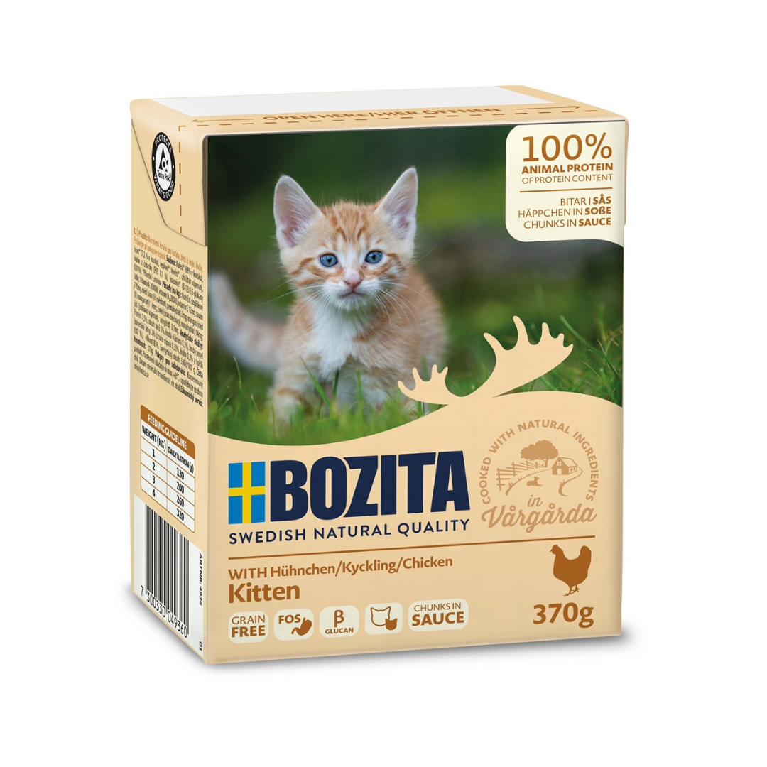 Bozita Katt Tetra Bitar i sås med Kyckling kitten 85 g x 12