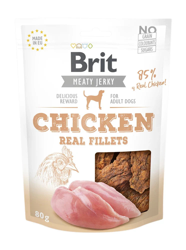 Brit Care Meaty Jerky Chicken Fillets 80g