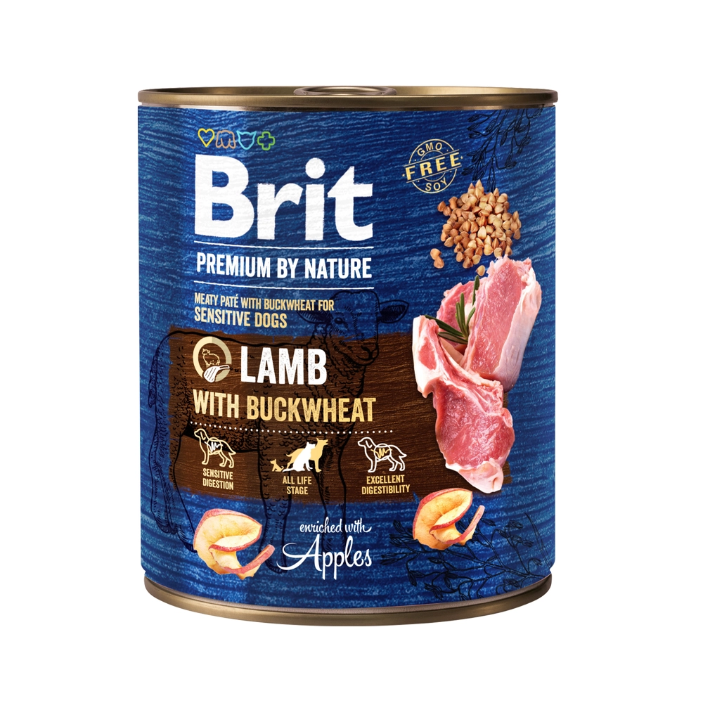 BRIT Premium by Nature Lamm Med BOVETE 800g