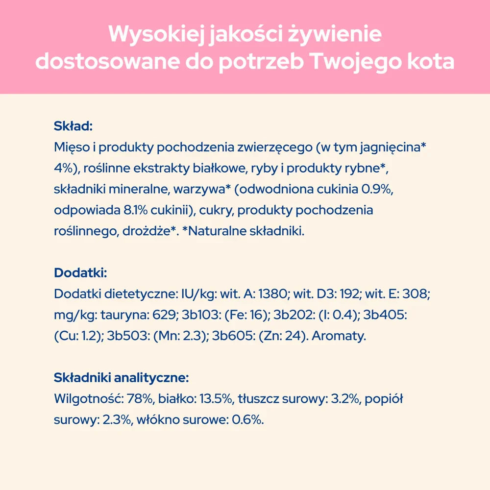 Purina Nestle Kattmat - PURINA Cat Chow Cat Chow Lamm och zucchini i sås 26x85g