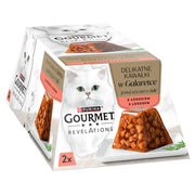 Purina Gourmet Revelations Delikata Bitar i Gelé med Lax 2x57g