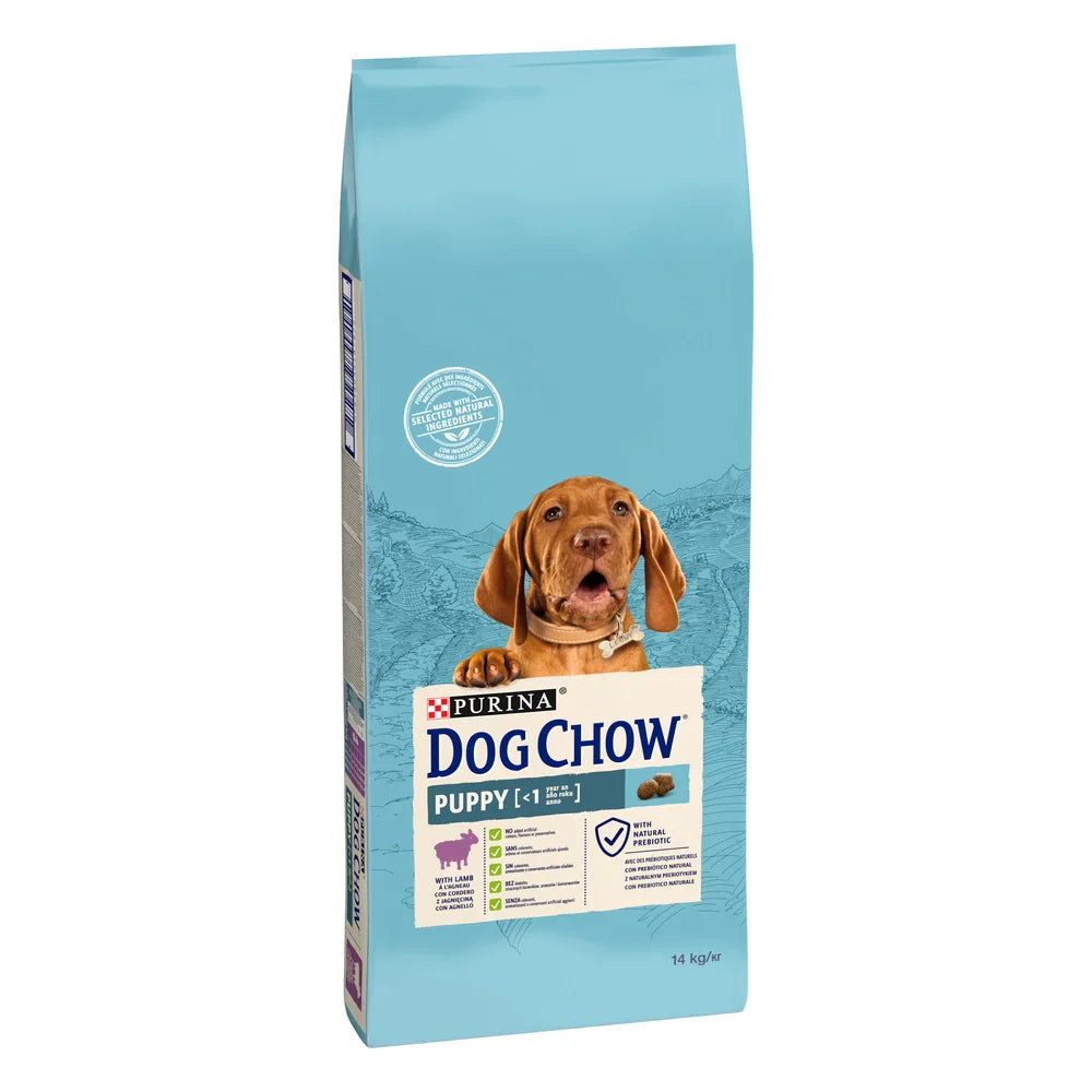PURINA DOG CHOW Puppy Torrfoder för Valpar med Lamm 14 kg