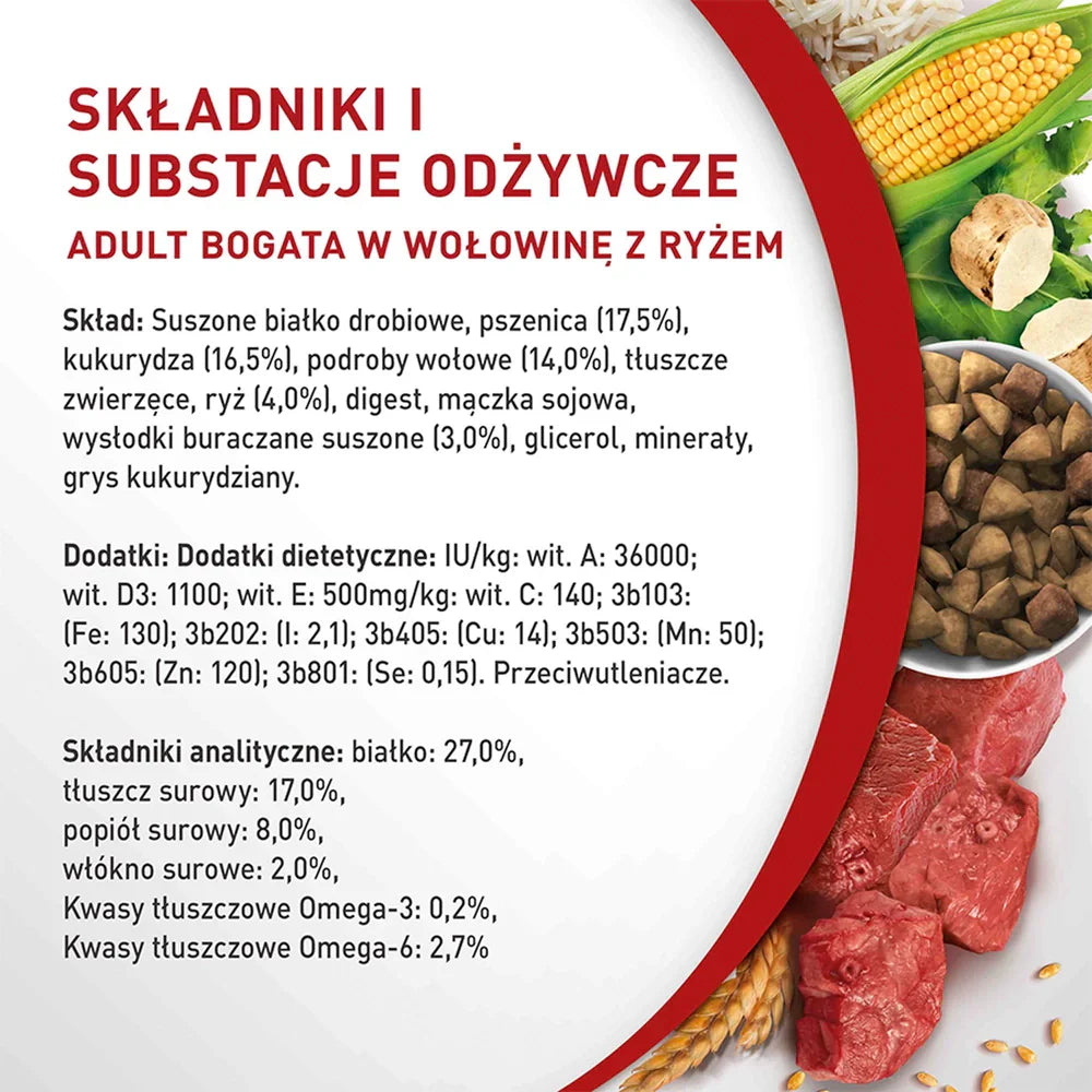 PURINA ONE Mini Adult Nötkött & ris 800g