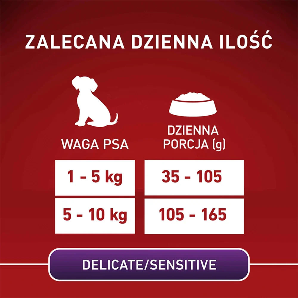 PURINA ONE Mini Delicate Lax & ris 800 g