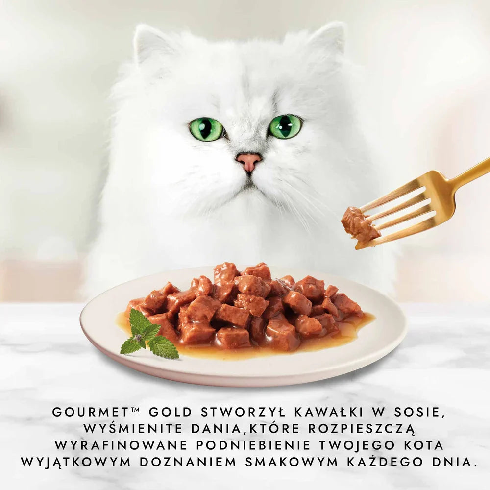 Purina Gourmet Gold lax/ kyckling i sås 85g