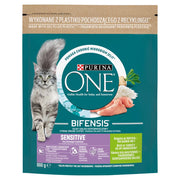 Purina One Cat Sensitive Foder med kalkon för katt 800g