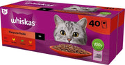 Whiskas 1+ Oxe, Lamm och Kyckling i Sås 40x85 g